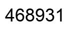 Number 468931 black image
