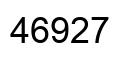 Number 46927 black image