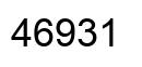 Number 46931 black image