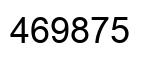 Number 469875 black image