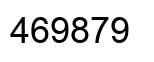 Number 469879 black image