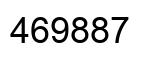 Number 469887 black image