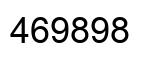 Number 469898 black image