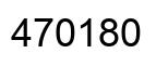 Number 470180 black image