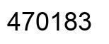 Number 470183 black image