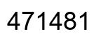 Number 471481 black image