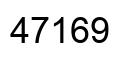 Número 47169 imagen negro