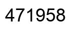 Number 471958 black image
