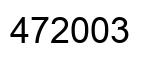 Number 472003 black image