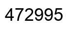 Number 472995 black image