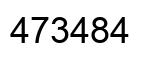 Number 473484 black image