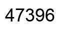 Número 47396 imagen negro