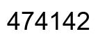 Número 474142 imagen negro