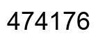 Number 474176 black image