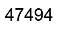 Number 47494 black image