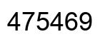 Number 475469 black image