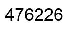 Número 476226 imagen negro