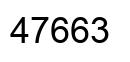 Number 47663 black image