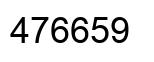Number 476659 black image