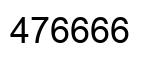 Number 476666 black image