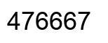 Number 476667 black image
