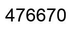 Number 476670 black image