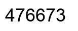 Number 476673 black image