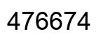 Number 476674 black image