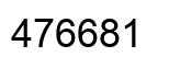 Number 476681 black image