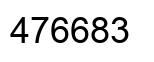 Número 476683 imagen negro