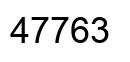 Número 47763 imagen negro