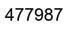 Número 477987 imagen negro