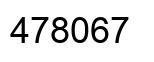 Number 478067 black image