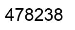 Number 478238 black image