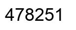 Number 478251 black image