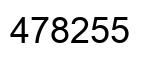 Number 478255 black image