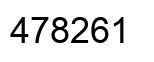 Number 478261 black image