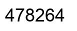 Number 478264 black image