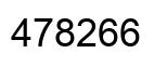 Número 478266 imagen negro
