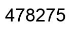 Number 478275 black image