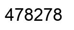 Number 478278 black image