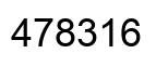 Number 478316 black image