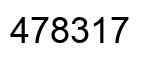 Number 478317 black image
