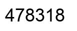 Number 478318 black image