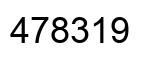 Number 478319 black image