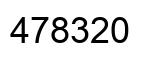 Number 478320 black image