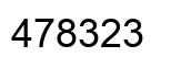 Number 478323 black image