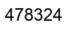 Number 478324 black image