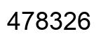 Number 478326 black image