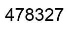 Número 478327 imagen negro